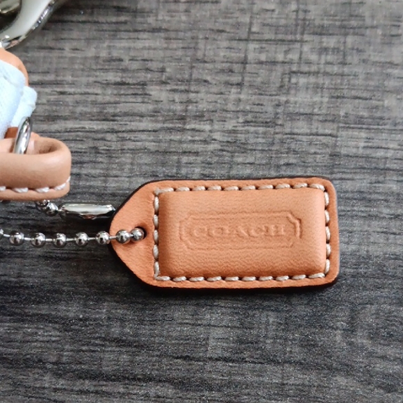 Coach White and Tan Wristlet Clutch - Picture 3 of 9